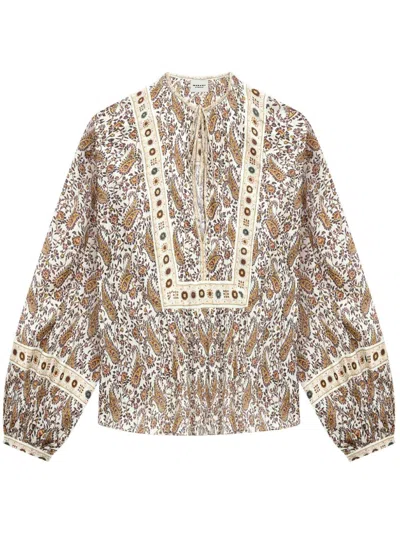 Isabel Marant Étoile Isabel Marant Etoile Women Gayle Shirt In Beige