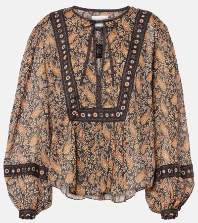 ISABEL MARANT ÉTOILE GAYLE PRINTED COTTON VOILE BLOUSE