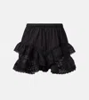Isabel Marant Étoile Geana Ruffled Cotton Shorts