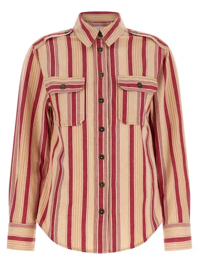 Isabel Marant Étoile Gelva Shirt Long Sleeves Chest Pockets In Multi