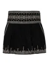 ISABEL MARANT ÉTOILE FALDA SEMILARGA - NEGRO