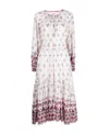 Isabel Marant Étoile Fratela-ge Print Long Sleeve Maxi Dress In White