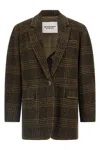 Isabel Marant Étoile Gesina Khaki Virgin Wool Blazer In Green