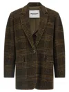 Isabel Marant Étoile Gesina Khaki Virgin Wool Blazer In Green