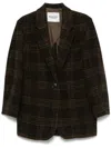 Isabel Marant Étoile Gesina Check Wool Suit Jacket
