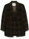 Isabel Marant Étoile Gesina Check Wool Suit Jacket