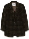 Isabel Marant Étoile 'gesina' Check Blazer In Virgin Wool Marant Etoile