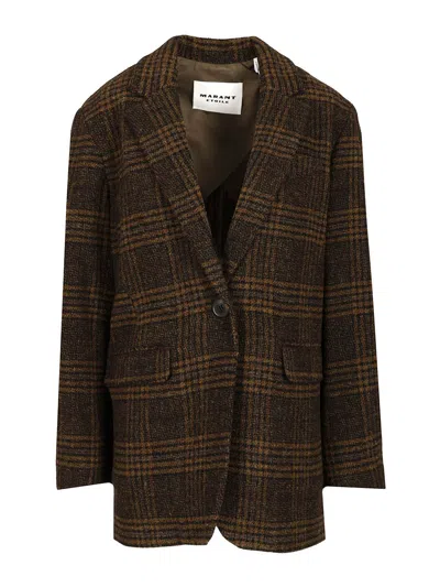 Isabel Marant Étoile Gesina-gb Jackets Green In Brown