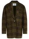 Isabel Marant Étoile 'gesina' Khaki Virgin Wool Blazer In Multi