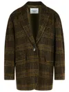 Isabel Marant Étoile Gesina Khaki Virgin Wool Blazer In Green