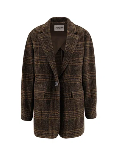 Isabel Marant Étoile Gesina Virgin Wool Coat In Brown