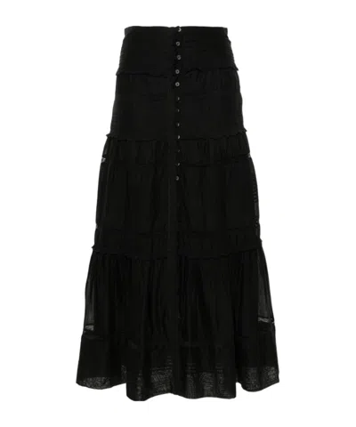 Isabel Marant Étoile Gihane Maxi Skirt In Black