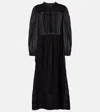 Isabel Marant Étoile Gisela Lace-trimmed Cotton Maxi Dress