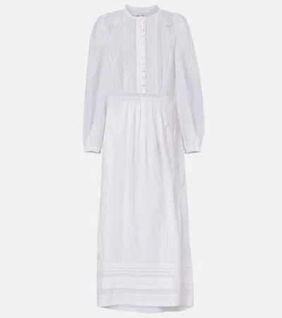 Isabel Marant Étoile Gisela Lace-trimmed Cotton Maxi Dress