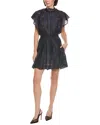 Isabel Marant Étoile Isabel Marant Etoile Gisele Lace-trim Mini Dress In Blue