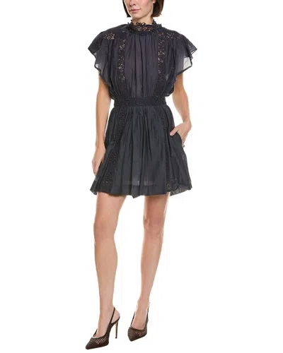 Isabel Marant Étoile Isabel Marant Etoile Gisele Lace-trim Mini Dress In Blue