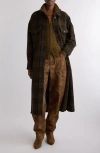 Isabel Marant Étoile Gislene Plaid Virgin Wool Coat In Brown