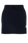 Isabel Marant Étoile Isabel Marant Etoile Women Midnight Blue Stretch Cotton Blend Amaline Mini Skirt