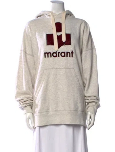 Pre-owned Isabel Marant Étoile Graphic Print Crew Neck Hoodie In Black/neutrals