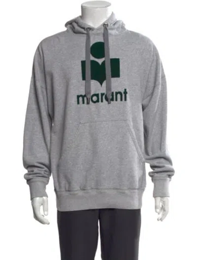 Pre-owned Isabel Marant Étoile Graphic Print Crew Neck Hoodie In Gray