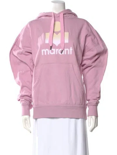 Pre-owned Isabel Marant Étoile Graphic Print Crew Neck Hoodie In Pink