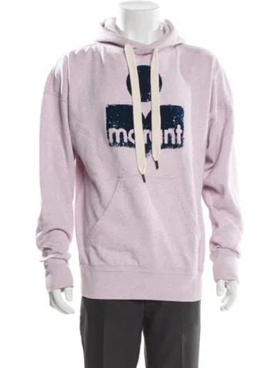 Pre-owned Isabel Marant Étoile Graphic Print Crew Neck Hoodie In Purple