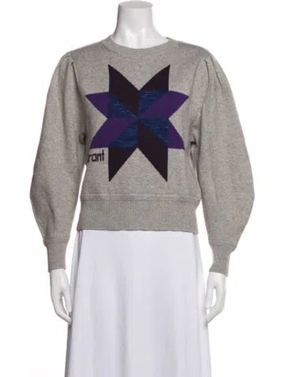 Pre-owned Isabel Marant Étoile Graphic Print Crew Neck Sweatshirt In Multi