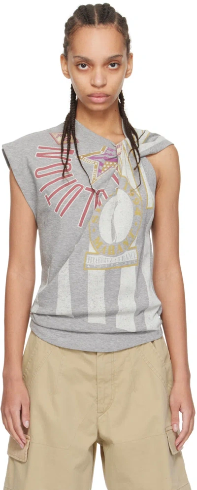 Isabel Marant Étoile Gray Nayda T-shirt In 02gy Grey