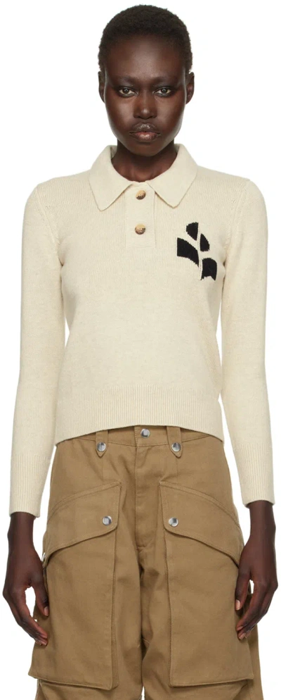 Isabel Marant Étoile Gray Nola Polo In 02ly Light Grey
