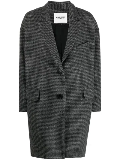 Isabel Marant Étoile Gray Wool Blend Comb Jacket For Women For Fw23 In Grey