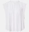 Isabel Marant Étoile Grecia Lace-trimmed Cotton Blouse