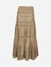 Isabel Marant Étoile Green Cotton Voile Dusta Long Skirt