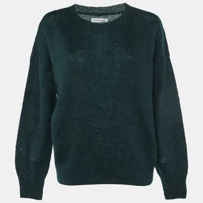Pre-owned Isabel Marant Étoile Green Mohair Knit Crew Neck Sweater M
