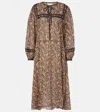 Isabel Marant Étoile Greila Cotton Voile Midi Dress In Black