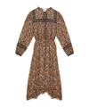 Isabel Marant Étoile Greila Cotton Voile Midi Dress In Brown
