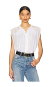 Isabel Marant Étoile Gresia Crochet-trimmed Pintucked Cotton-voile Top In White