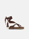Isabel Marant Étoile 'gypsa' Sandals In Beige Cotton Blend In Beige