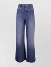 Isabel Marant Étoile Gz Lemon High-rise Wide-leg Trousers In Blue