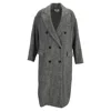 Isabel Marant Étoile Isabel Marant Etoile Habra Double-breasted Coat In Grey Wool In Gray