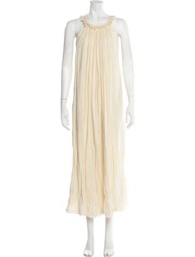Pre-owned Isabel Marant Étoile Halterneck Long Dress In Neutral
