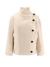 Isabel Marant Étoile Marant Etoile Women Hanis Wool Blend Jacket In White