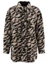 Isabel Marant Étoile Isabel Marant Etoile Harveli Wool Overshirt In Black/beige