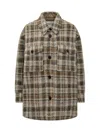 Isabel Marant Étoile Cappotto Harveli In Misto Poliestere Ricamato Donna