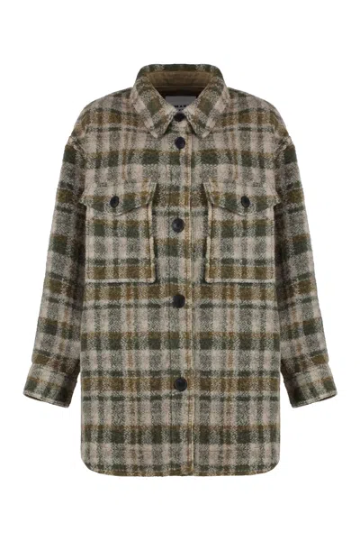 ISABEL MARANT ÉTOILE ISABEL MARANT ETOILE HARVELI WOOL OVERSHIRT