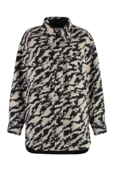 ISABEL MARANT ÉTOILE ISABEL MARANT ÉTOILE HARVELI WOOL OVERSHIRT