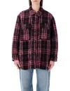 Isabel Marant Étoile Harvely Check Overshirt Jacket Plaid Design In Multi
