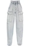 Isabel Marant Étoile Jeans Cargo Heilani In Light Blue
