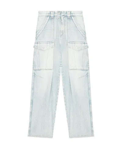 Isabel Marant Étoile Heilani Mid-rise Faded-effect Jeans In White