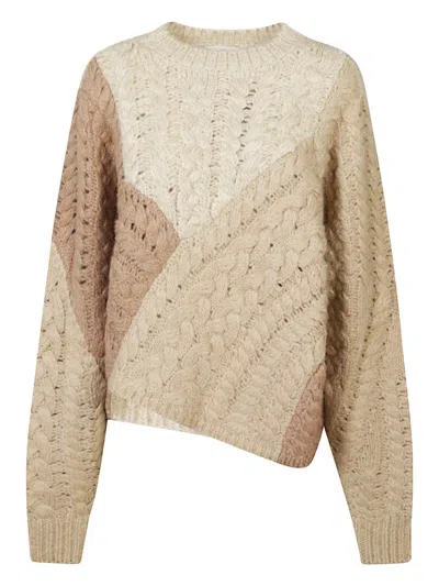 ISABEL MARANT ÉTOILE HEM PATCHWORK KNIT SWEATER
