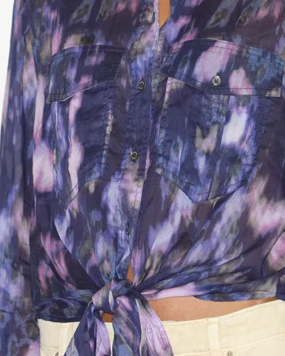 Isabel Marant Étoile Nath Shirt In Purple-lilac